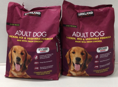 (2) Kirkland Signature Complete And Balanced Adult Dog Dry Food 40 lbs