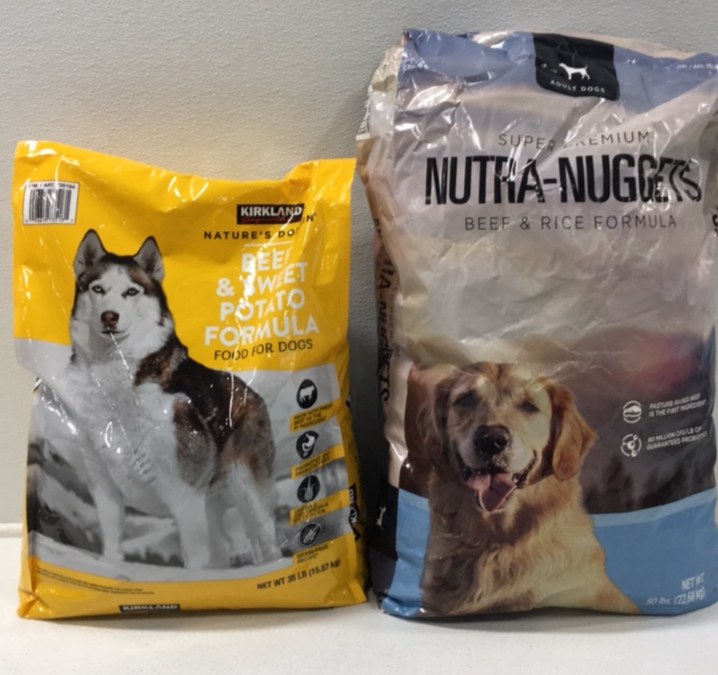 (1) 50lb Bag Super Premium NutraNuggets Dry Dog Food (1) 35lb Bag