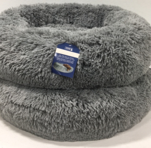 (2) 2.5” Canine Creations Memory Foam Calming Fur Cuddler Pet Bed