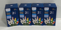 (4) Boxes Of Philips 200 Mini Indoor/Outdoor Lights