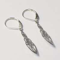 $100 Silver Lever Back Earrings