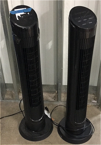 (2) OmniBreeze 40” Oscillating Tower Fans With Remote