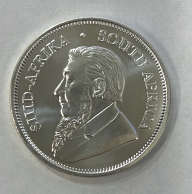 One Ounce Fine Silver Krugerrand Coin