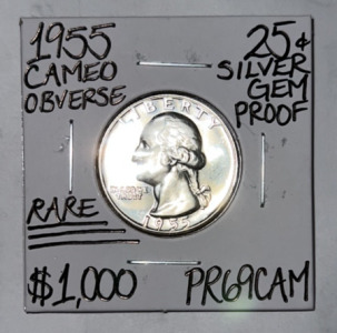 1955 PR69 Rare Cameo Observe Gem Proof Quarter