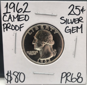 1962 Cameo Proof Silver Quarter