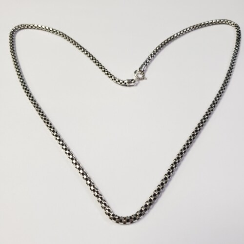 $380 Silver 12.4G 19" Necklace