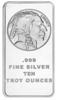 10 oz Silvertowne Buffalo Silver Bar