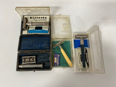 (4) Antique Safety Razors