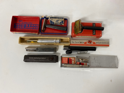 Assorted Antique Safety/ Repeating Razors