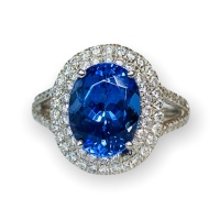 $11,586 Value, Platinum Tanzanite & Diamond Ring