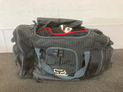 Fox Duffle Bag With Dirt Biking Gear
