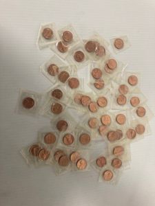 (50) uncirculated pennies