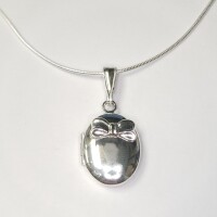 $140 Silver Locket 18" Necklace