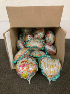 Box of Mothers Day Ballons