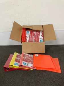 Box of Binders & Folders