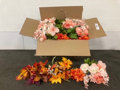 Box of Fake Flowers