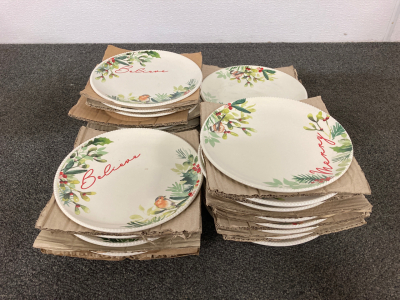 Christmas Plates Set