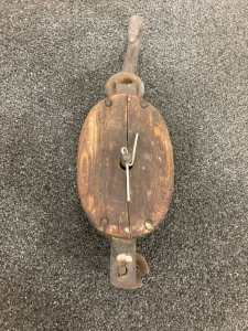 Antique Wooden Pulley System Primitive