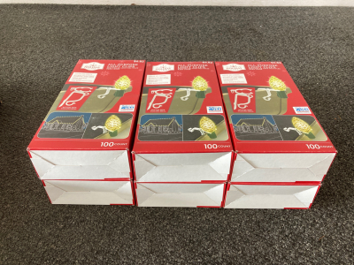 (6) Box of 100 All-Purpose Light Clips