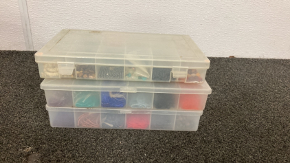 (3) Plastic Boxes