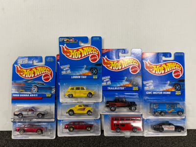(9) Hotwheels Still in Package