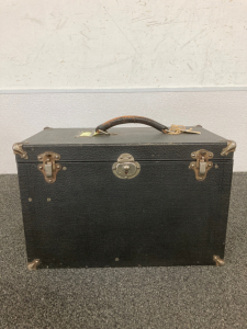 Vintage Microscope With Wooden Box
