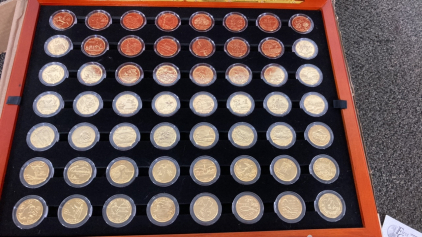 Brand New Box Of Collectible Gold Coins