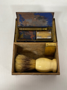 Antique Safety Razor and Brush in Original Box