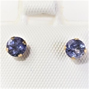 $200 10K Tanzanite And Pearl 2In1(0.56ct) Earrings