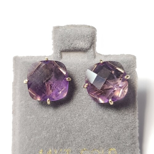 $320 14K Amethyst(3.25ct) Earrings