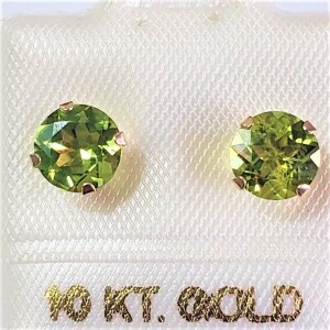 $300 14K Peridot(1.73ct) Earrings