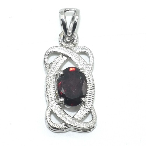 Silver Garnet(2.05ct) Pendant