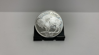 One Troy OZ. 999 Fine Silver Round