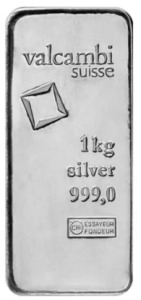 1 kg | kilo Valcambi Cast Silver Bar