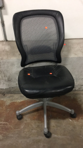 Black Leather adjustable chair