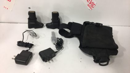 (2) Taser Cam Battery-(2) Charge Cords- Holster