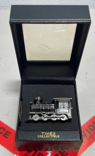 Timex Collectible Metal Train Engine Clock