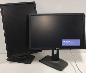 (2) Dell 23.5&rdquo; LCD Flat Panel Computer Monitors SP1