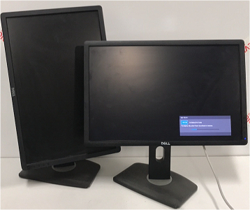 (2) Dell 23.5&rdquo; LCD Flat Panel Computer Monitors SP1