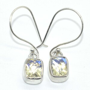 Silver Lemon Quartz(3.15ct) Earrings