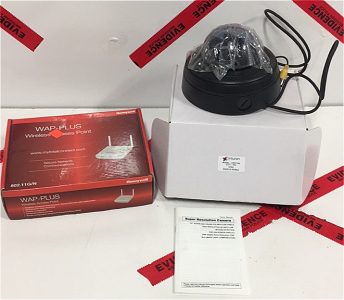 (1) Cinturon Super Resolution Dome Security Camera (1) Honeywell Wap-Plus Wireless Access Point