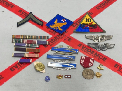 Various Military Medals And Patches