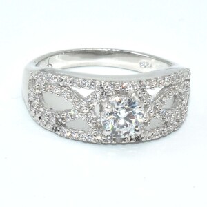 Silver CZ(1.65ct) Ring