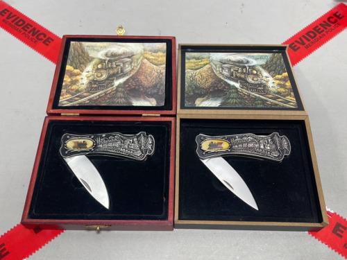 (2) Train Themed Knives