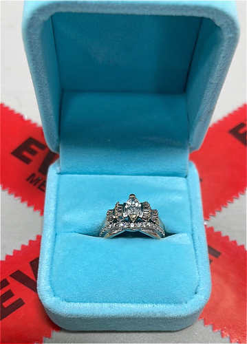 Beautiful Authentic Diamond Ring Size 6-1/2