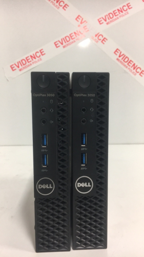 (2) Dell Optiplex 3050 Model D10U002 No HDD