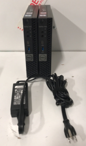 (2)Dell Mini PC Optiplex 7070 Model D10U003 With Charger