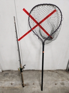 Fishing Pole, Large Fishing Net