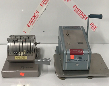 Paymaster Check Writing Machine-F&E Check Sign-O-Meter