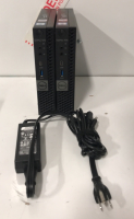 (2)Dell Mini PC Optiplex 7060 Model D10U003 With Charger